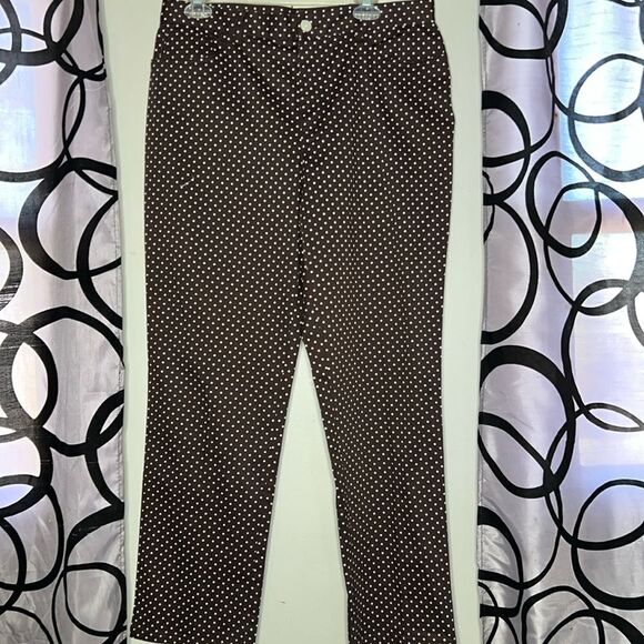 Chaps polkadot, flat front chinos size 12 - Picture 1 of 9